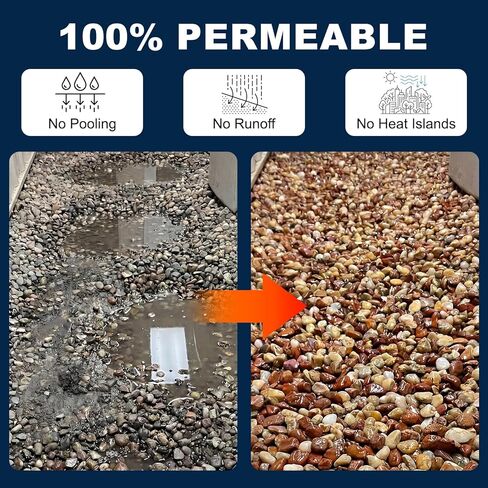 Teexpert Rock Glue for Landscaping, Gravel Glue, Pea Gravel Binder Concentrate 33.5oz, Heavy Duty Pebble Stone Adhesive for Slope, Between Pavers, Garden, Weather Resistant Safe for Plants Pets in Kuwait