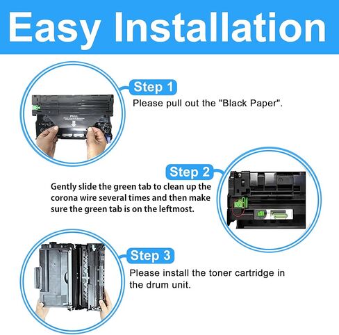 LCL TN850 Toner Cartridge and DR820 Drum Unit Replacement for Brother TN850 TN-850 DR820 DR-820 for Brother DCP-L5500DN DCP-L5650DN HL-L6200DWT HL-L6400DW MFC-L5700DW MFC-L5800DW Printer (2Pack) in Kuwait