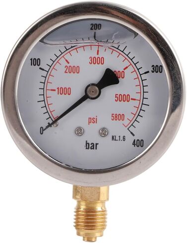 Hydraulic Hose Test Kit, Pressure 0‑400 Bar 6000 PSI with 1.5m Hose M16x2 Connector, for Testing Hydraulic System Pressure Heat Chemical Resistance in Saudi Arabia