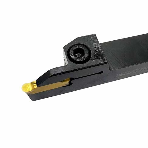 1pcs MGEHR1616-4+MRGN400 Lathe Grooving Tool Holder Grooving Cut-Off Tool Holder MGEHR1212-2 with 10pcs MRGN200-U Indexable Carbide Grooving Inserts Round Head (MGEHR1616-4+MRGN400) in Saudi Arabia
