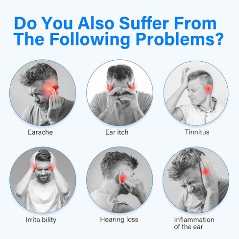 Topicy Tinnitus Relief for Ringing Ears, (50Pcs) Tinnitus Relief Patches, Natural Herbal Blend, Support Ear Tinnitus Relief for Men & Women, Blue in Kuwait