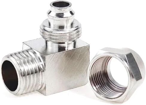 10Pcs PL Quick Fastening Brass Elbow Connector For Pneumatic 1/8 1/4 3/8 1/2 Inch Air Hose Accessory 4 6 8 10 12MM(KPL6-01) in Saudi Arabia