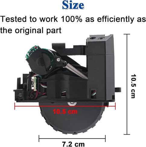 Left Drive Assembly Module Wheel Compatible for iROBOT Roomba S9 (9150) S9+ S9 Plus (9550). Robot Vacuum Cleaner Replacement Parts in Kuwait