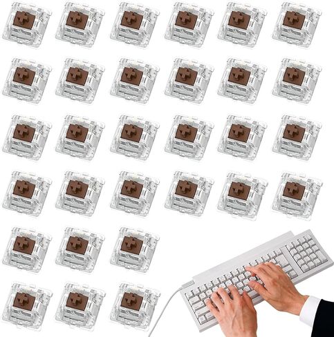 Keyboard Set, 30PCS Mechanical Cross Shaft Switches, Durable Key Axis for Keyboards and Professional Typing in Kuwait