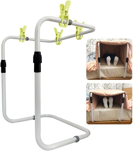 Zelen بطانية رافع جراحة القدم خيمة مهد ملاءة سرير رافع بطانية رفع شريط دعم خيمة طبية سرير قابل للتعديل حامي القدمين للقدمين جراحة الكاحل التعافي التهاب المفاصل تشنجات الساق العناية بالنقرس in Kuwait