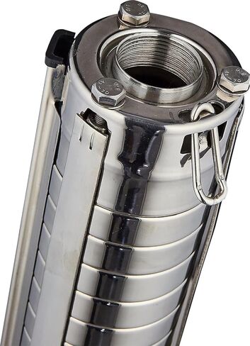 Fits for Contractor grade well pump, 2 horsepower, 230 volts, 4 inches, 15 levels, 25 gallons per minute, maximum head 443 feet, stainless steel impeller in Kuwait