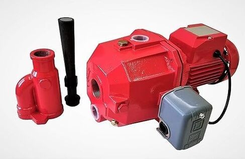 1 HP 115/230V Convertible Deep Well JetPump, Max 82 ft, Heavy - Duty Cast lron in Kuwait