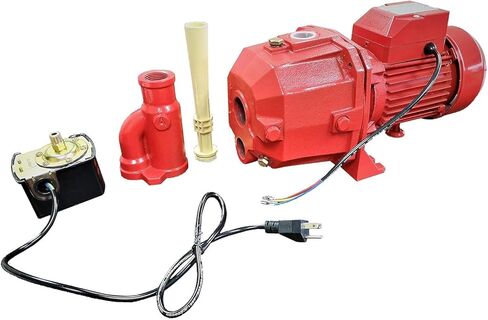 1 HP 115/230V Convertible Deep Well JetPump, Max 82 ft, Heavy - Duty Cast lron in Kuwait