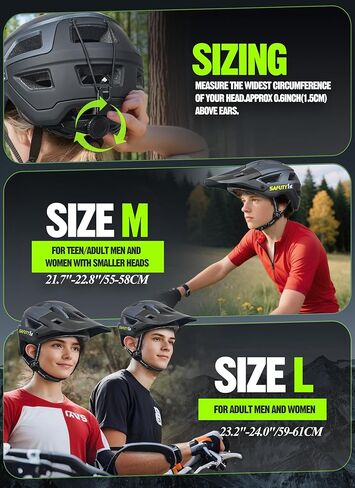 Mountain Bike Helmet for Adults & Youth Lightweight Impact-Resistant with Adjustable Dial & Removable Visor Unisex Helmet for Mountain Biking Bicycle Clcying in Saudi Arabia
