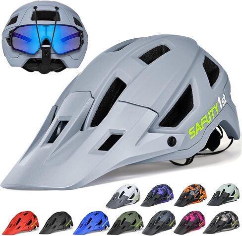 Mountain Bike Helmet for Adults & Youth Lightweight Impact-Resistant with Adjustable Dial & Removable Visor Unisex Helmet for Mountain Biking Bicycle Clcying in Saudi Arabia