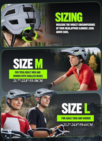 Mountain Bike Helmet for Adults & Youth Lightweight Impact-Resistant with Adjustable Dial & Removable Visor Unisex Helmet for Mountain Biking Bicycle Clcying in Saudi Arabia