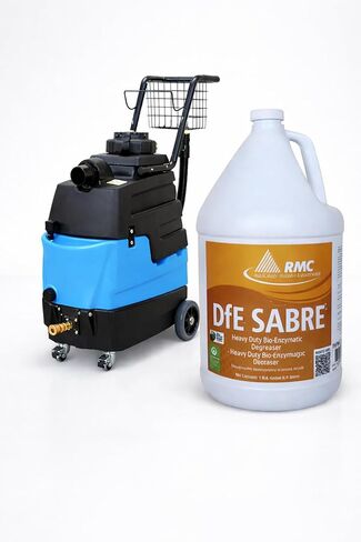 جهاز استخراج السجاد الساخن Mytee 8070 مع مزيل الشحوم الإنزيمي الحيوي RMC DfE Sabre (1 جالون) - حزمة احترافية للتنظيف العميق وإزالة الشحوم in Saudi Arabia