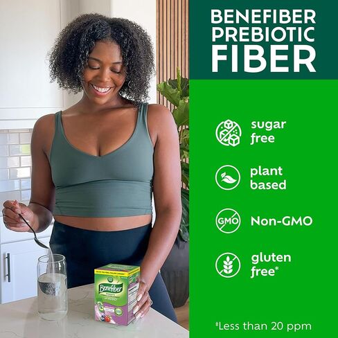 Benefiber GLP-1 Friendly Fiber Supplement, Berry Fusion, On the Go Stick Packs, 24 Count in Kuwait