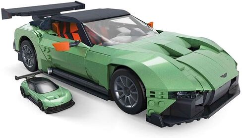 Hot Wheels MEGA Vehicle Building Toys for Adults, Aston Martin Vulcan with 635 Pieces and Die-Cast Model, Gift Ideas for Collectors, HMY97 in Kuwait