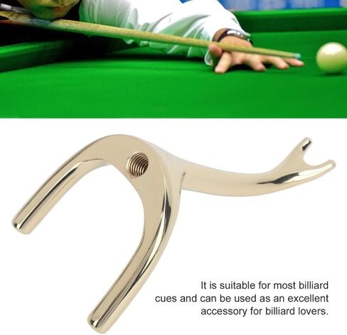 Zinc Alloy Pool Cue Bridge Head – Elephant Nose Design Pool Cue Stick Bridge Screw-On Billiard Accessories for Pool Table,Gold Tone in Saudi Arabia
