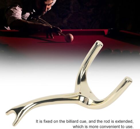 Zinc Alloy Pool Cue Bridge Head – Elephant Nose Design Pool Cue Stick Bridge Screw-On Billiard Accessories for Pool Table,Gold Tone in Saudi Arabia