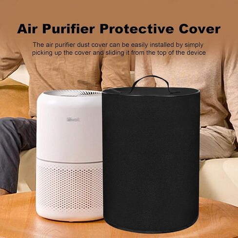 غطاء غبار لجهاز تنقية الهواء LEVOIT Core300-P، غطاء من النايلون المقاوم للماء شديد التحمل لجهاز PuroAir 240 HEPA لتنقية الهواء (الدخان وحبوب اللقاح والغبار) (أسود) in Kuwait