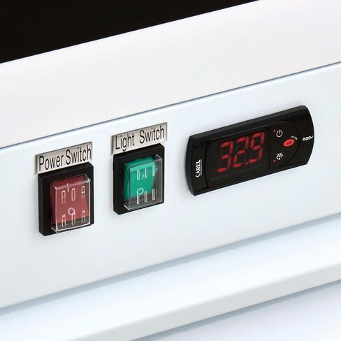 Kratos Commercial Display Merchandising Refrigerator- 2 Sliding Doors, 53" W, White (67K-209) in Kuwait