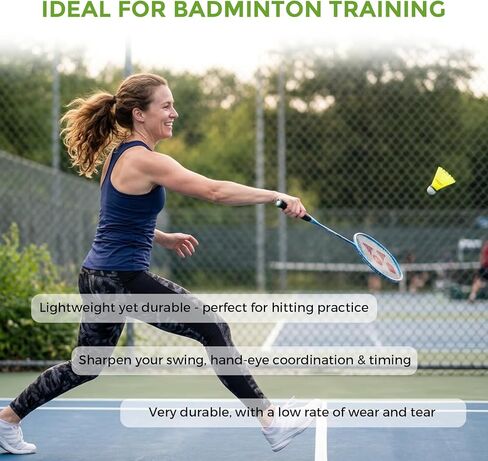 Badminton Birdies–24 Pack Nylon Shuttlecocks for Outdoor & Indoor Play,Durable Badminton Shuttlecocks with High Stability,Ideal for Softball/Baseball Batting Training,Backyard Fun and Practice Matches in Kuwait