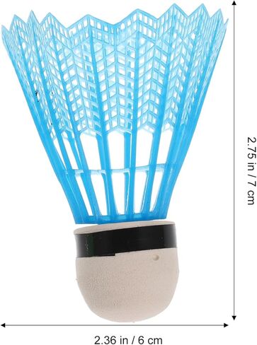 FAVOMOTO 12pcs Nylon Badminton Shuttlecocks Oversized Plastic Birdies for Sports Red Shuttlecocks Training Set in Kuwait