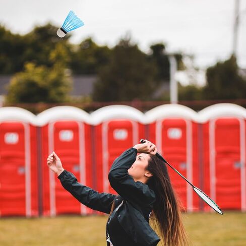 FAVOMOTO 12pcs Nylon Badminton Shuttlecocks Oversized Plastic Birdies for Sports Red Shuttlecocks Training Set in Kuwait