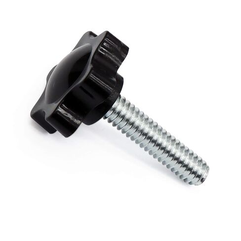 Aiwaiufu 1/4"-20 x 1 صواميل إبهام مخرشة، براغي تثبيت بمقابض سوداء، برغي مقبض المقبض 10 قطع in Kuwait