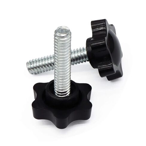 Aiwaiufu 1/4"-20 x 1 صواميل إبهام مخرشة، براغي تثبيت بمقابض سوداء، برغي مقبض المقبض 10 قطع in Kuwait