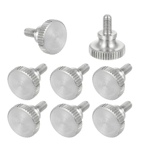 MECCANIXITY 8pcs M3 x 12mm Knurled Thumb Screws, 304 Stainless Steel Diamond Head Thumb Screws Metric Knurled Head Bolts with Shoulder Grip Knobs Hand Tighten Thread Fasteners, 11mm Dia in Saudi Arabia