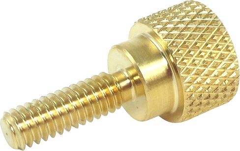 10 عبوات من مسامير الإبهام المخرشة المصنوعة من النحاس الصلب مقاس 8-32 × 1/2 بوصة مع أكتاف مستقيمة وخيوط اليد اليمنى SAE طرف مسطح غير مطلي (خيوط طويلة 8-32 × 1/2 بوصة) in Saudi Arabia