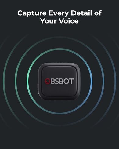ميكروفون بث مباشر لاسلكي OBSBOT VOX SE، متوافق مع سلسلة Tiny 3، نطاق الالتقاط: 100 متر كحد أقصى. in Saudi Arabia