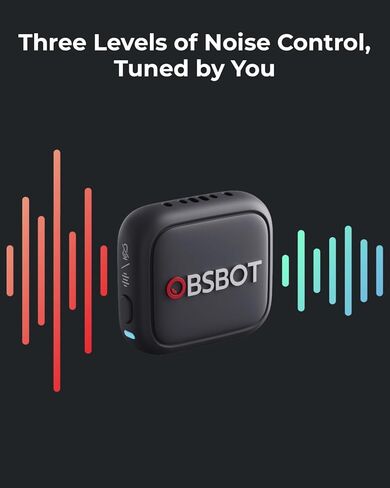 ميكروفون بث مباشر لاسلكي OBSBOT VOX SE، متوافق مع سلسلة Tiny 3، نطاق الالتقاط: 100 متر كحد أقصى. in Saudi Arabia