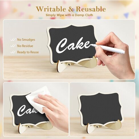 Navatiee 6PCS White Buffet Risers, Food Risers for Buffet Table, Acrylic Nesting Display Stands (3"-8"), with 6 Mini Signs & 2 Markers for Party Catering, Desserts & Jewelry in Saudi Arabia