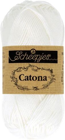 Scheepjes Yarn Catona 50 Gram (528 - Silver Blue) in Kuwait