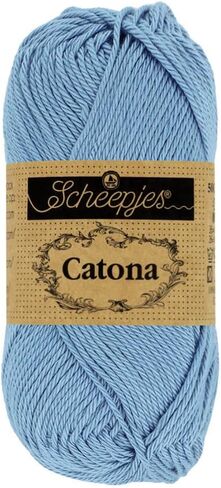 Scheepjes Yarn Catona 50 Gram (528 - Silver Blue) in Kuwait