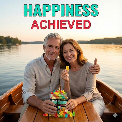 Hemp Gummies for Sleep and Relaxation-Fruity Gummy Bears Candy Edibles, Hemp Oil Infused-Made in USA-96 Bears in Kuwait