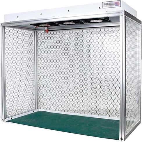 Generic HEPA-Filter Portable Laminar Air Flow Clean Bench with Three Fans - Vertical Flow Hood for Phone LCD Repair, Dust Free Worktable in Kuwait