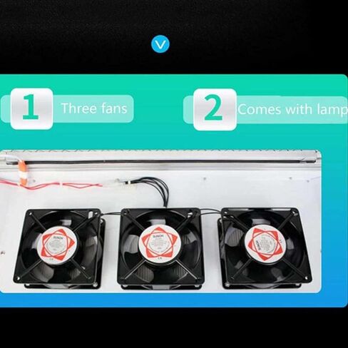 Generic HEPA-Filter Portable Laminar Air Flow Clean Bench with Three Fans - Vertical Flow Hood for Phone LCD Repair, Dust Free Worktable in Kuwait