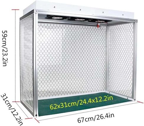 Generic HEPA-Filter Portable Laminar Air Flow Clean Bench with Three Fans - Vertical Flow Hood for Phone LCD Repair, Dust Free Worktable in Kuwait