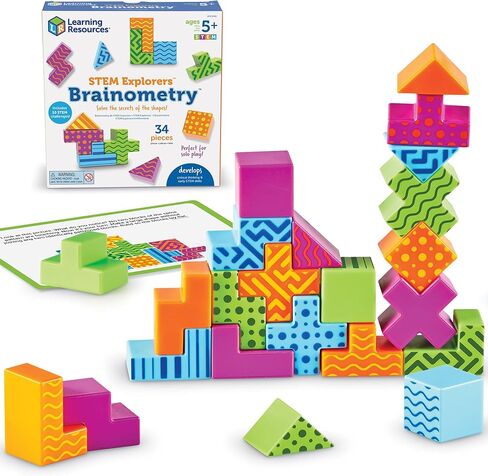 Learning Resources STEM Explorers Brainometry Classroom Set, Puzzle Board, Toddler Toys, Kids Games, Classroom Must Haves, Fidget Toy, Montessori Toys for Toddlers, Toddler Activities, Gifts for Kids in Kuwait