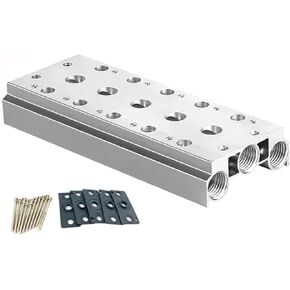 100M 200M 300M 400M Suitable for 4V110 4V210 4V310 4V410 pneumatic solenoid valve exhaust plate base manifold and accessories(15F,300M 4V310) in Saudi Arabia