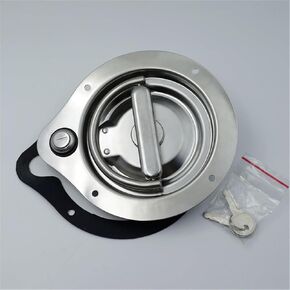 1 قطعة MS200 الفولاذ المقاوم للصدأ فلوش D-حلقة قفل مقبض مع مزلاج حلقة D in Kuwait