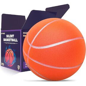 Silent Basketball Size 7 (29.5") – Noiseless Indoor Basketball for Quiet Dribbling and Indoor Training, Pro Grooved Airless PU Foam Basketball – Real Feel Higher Bounce Quieter in Kuwait