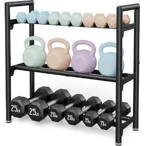 Dumbbell Rack Stand Only, 400LBS Capacity Weight Rack for Home Gym Storage, Adjustable Weight Storage Racks, Heavy-Duty Kettlebell Rack ﻿ in Kuwait