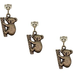 Silver Hinge Head Home Decoration Koala,Magnetic Hinge Dropper Hanging,Magnetic Hinge Head Toppers,Door Hinge Pin Topper (Silver) in Kuwait