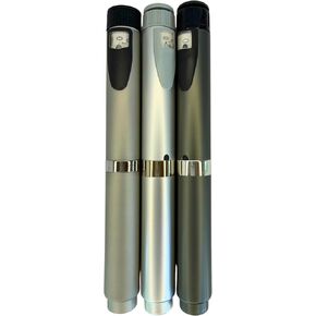 مجموعة أقلام الحقن القابلة لإعادة الاستخدام GXZ Health V2 - 3 أقلام مع 3 قوارير خرطوشة مجانية - فضي وتيتانيوم ورمادي معدني in Kuwait