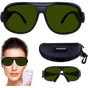 نظارات أمان ليزر FreeMascot IPL 190nm-2000nm لإزالة الشعر بالليزر وحماية العين (أخضر) in Kuwait