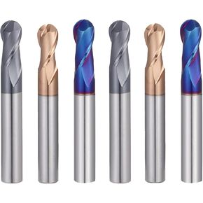 الكرة الأنف نهاية مطحنة القاطع CNC راوتر بت التنغستن قاطع كربيد مزدوج الناي طحن أداة HRC50 55 65 الكرة نهاية مطحنة R1 R2 in Kuwait