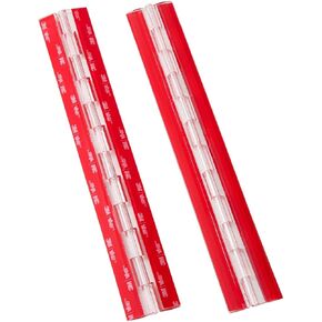 12 Inch Transparent Acrylic Piano Hinge 2Pcs, Self-Adhesive Continuous Hinges 12" Plastic Hinges for Cabinet Aquarium Lid Glass Door Plexiglass Cabinet Box DIY Projects in Saudi Arabia