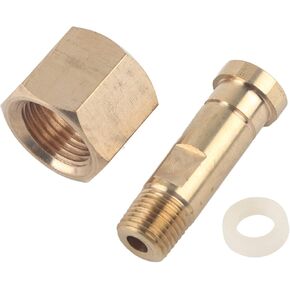 CGA 320 CO2 Regulator Nut Nipple Washer Brass Tightening Valve Pressure Reducing Gold 15MPa in Kuwait