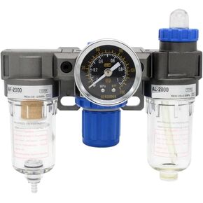 AC2000 Pressure Regulator Gauge Air Compressor Filter Oil Moisture Separator For Water Filters Dehumidifier(PC 10mm fittings) in Kuwait
